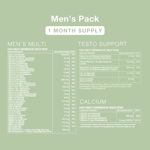Men's Pack 3 Pack (3) Men's Health Pack